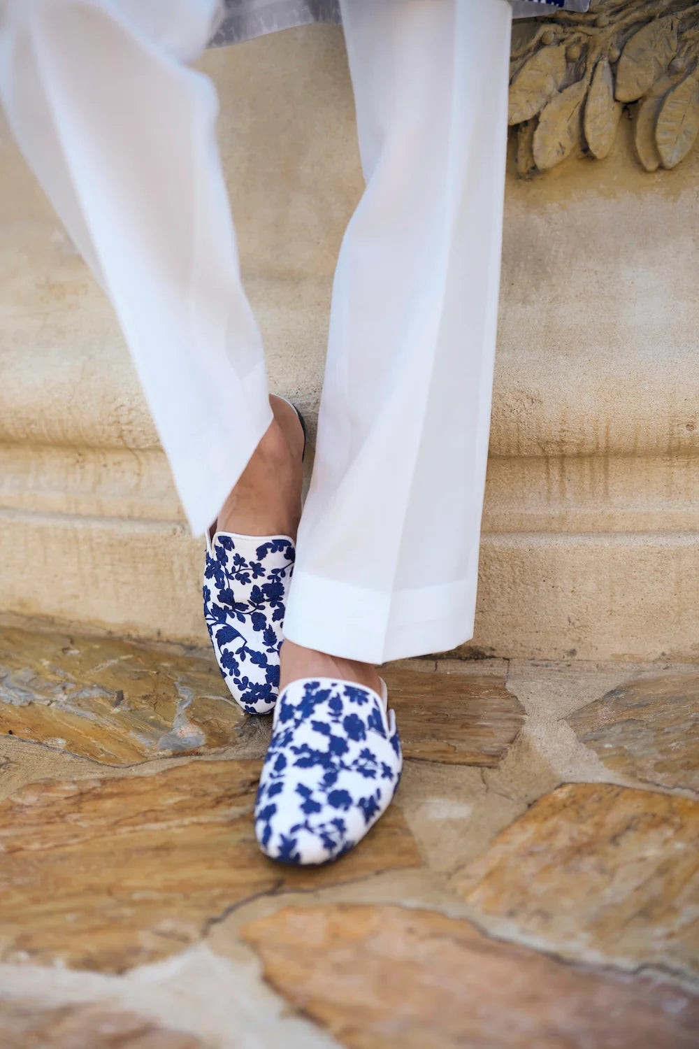 Blue Thread Work Bundi Set