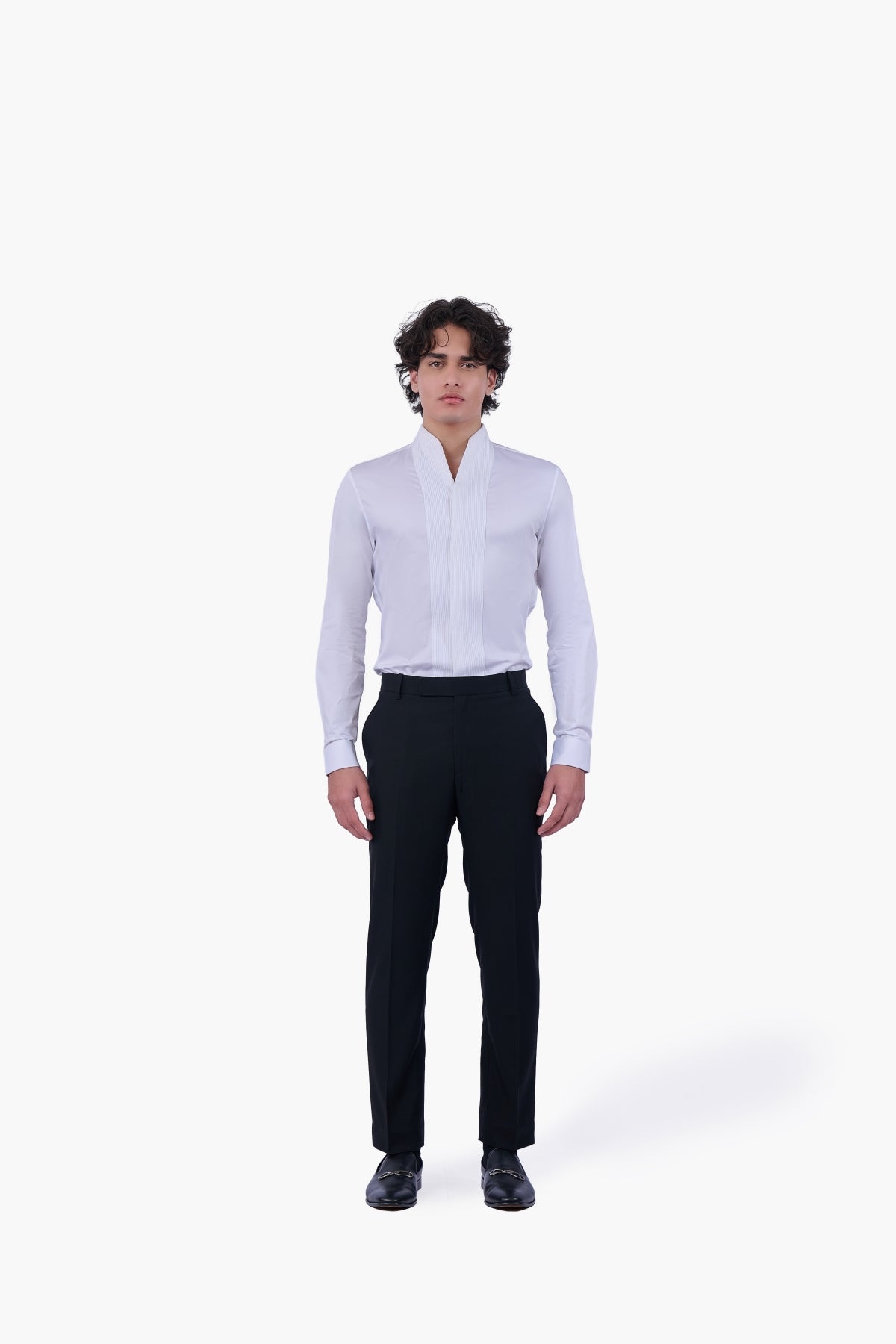 Pintuck Column Shirt