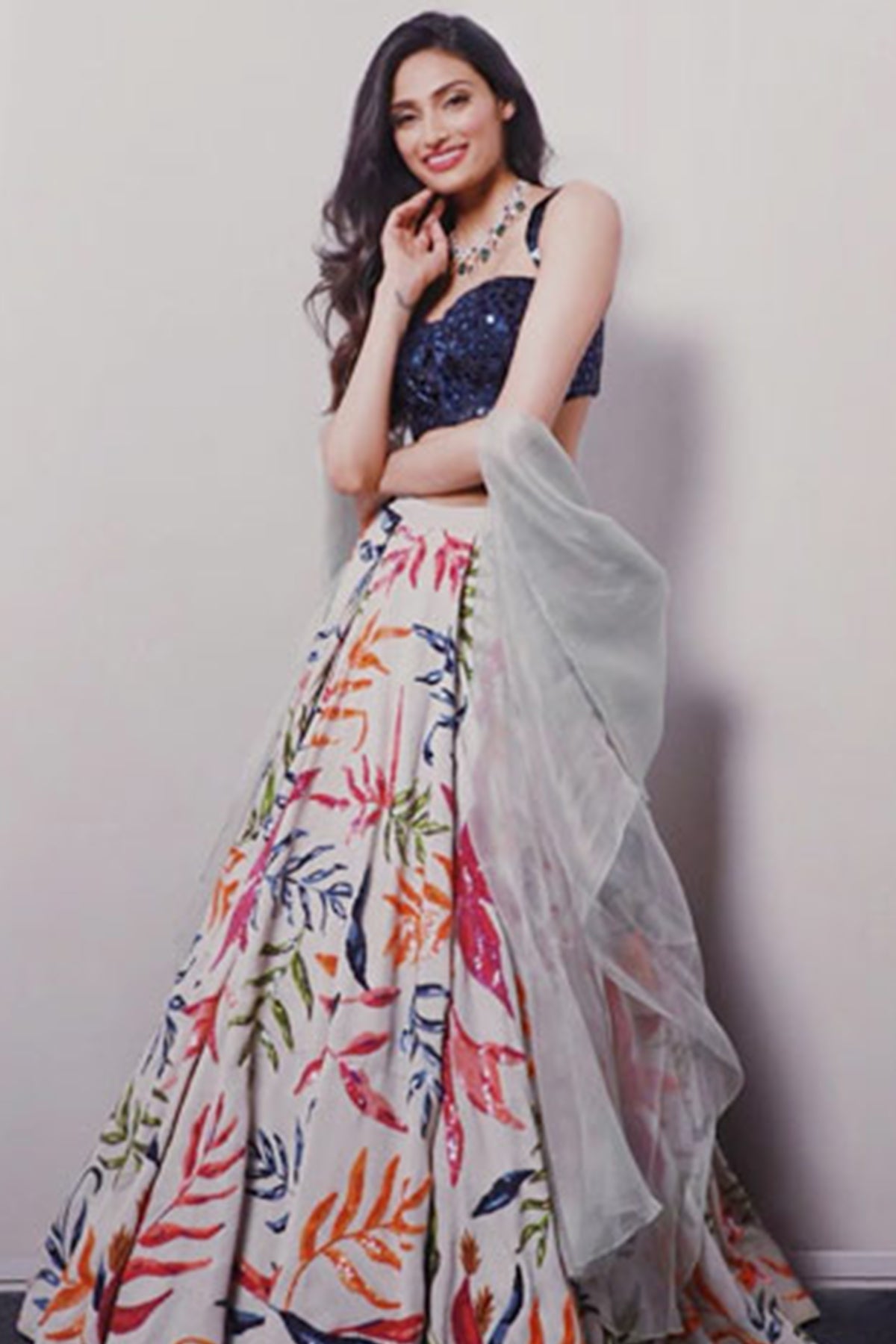 Athiya shetty in printed anarkali