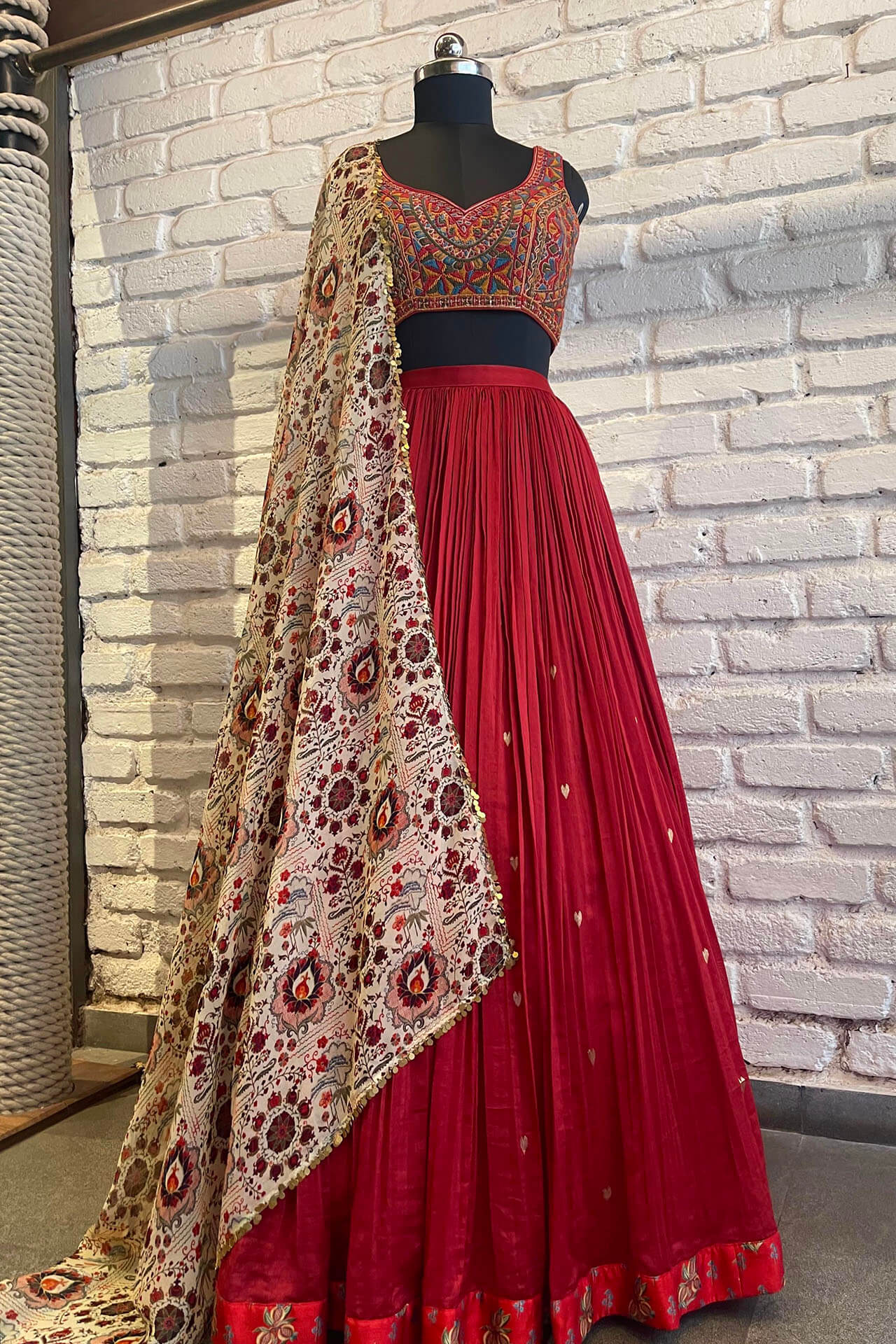 Red Heart Lehenga
