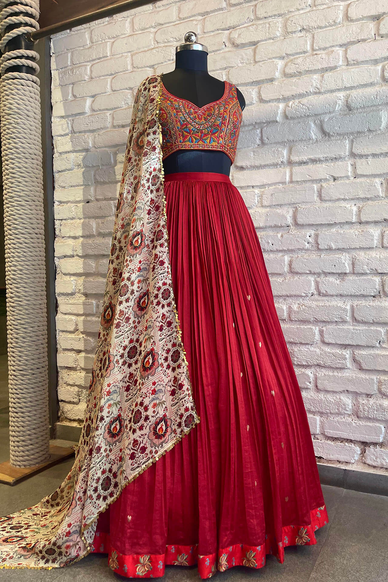 Red Heart Lehenga