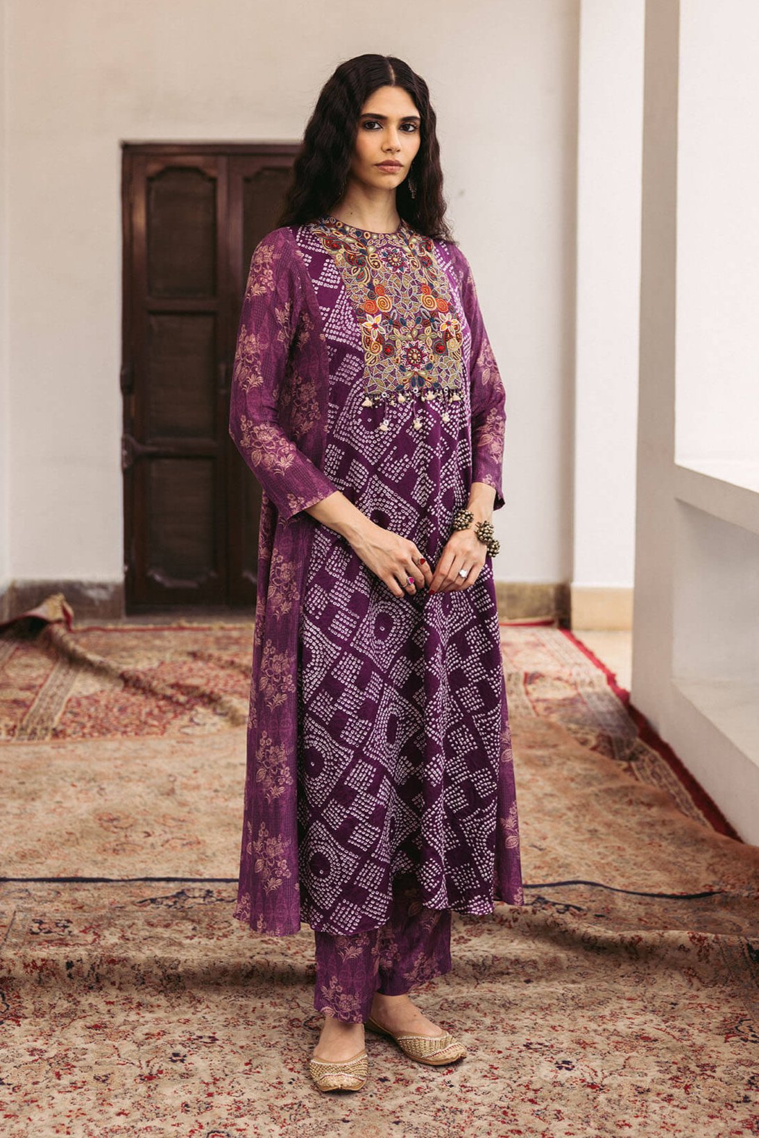 Suni Bandhani Kurta