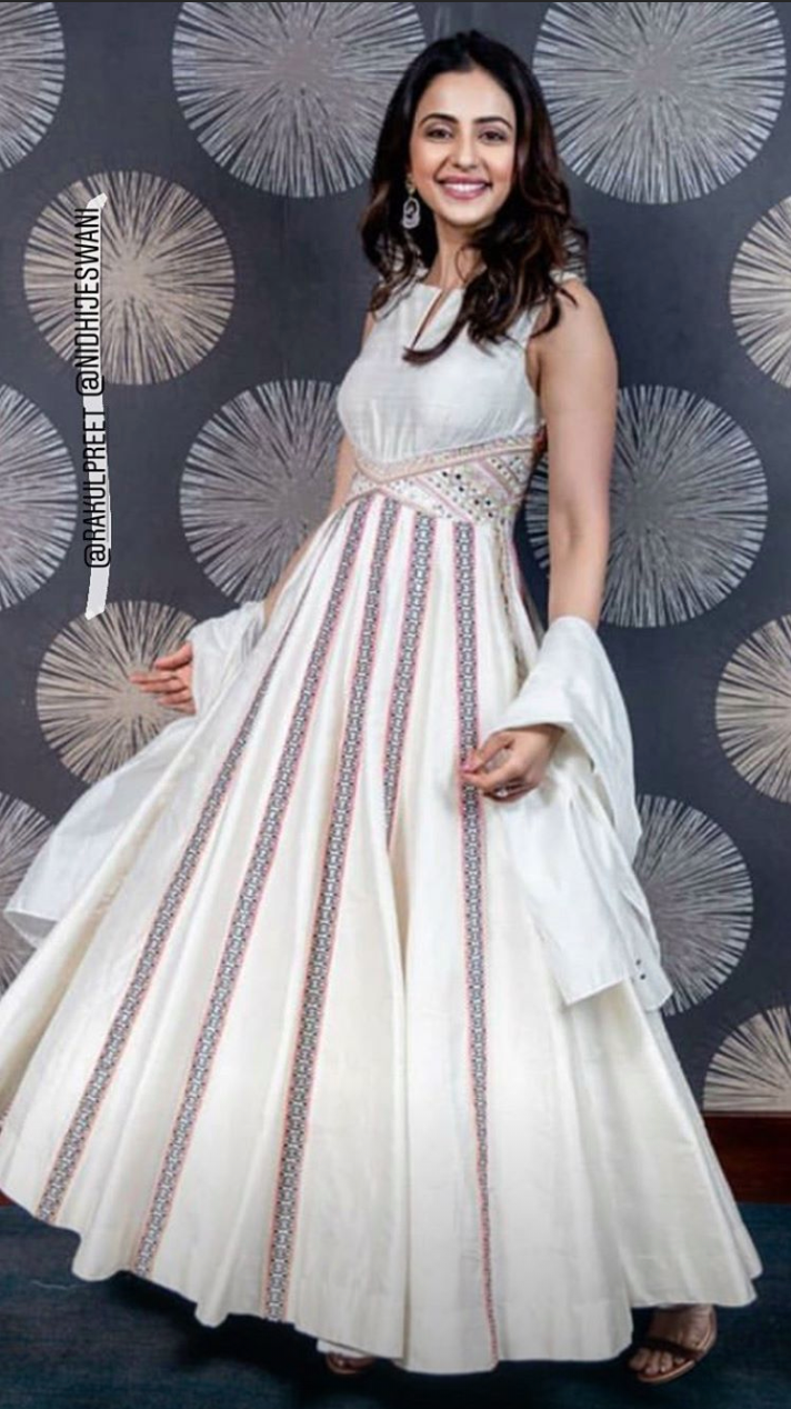 Rakul Preet In Our Boho Ivory Anarkali
