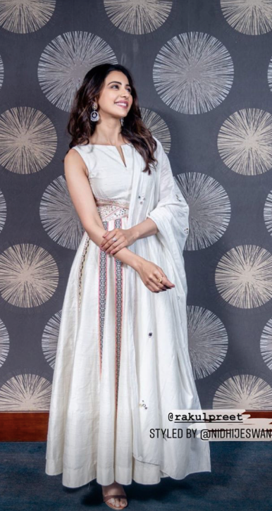 Rakul Preet In Our Boho Ivory Anarkali