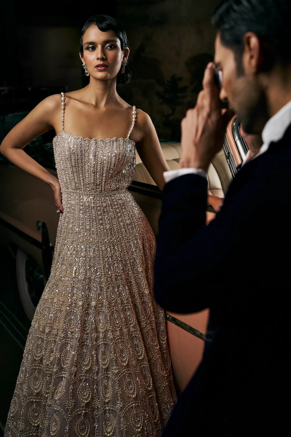 Champagne Crystal Gown