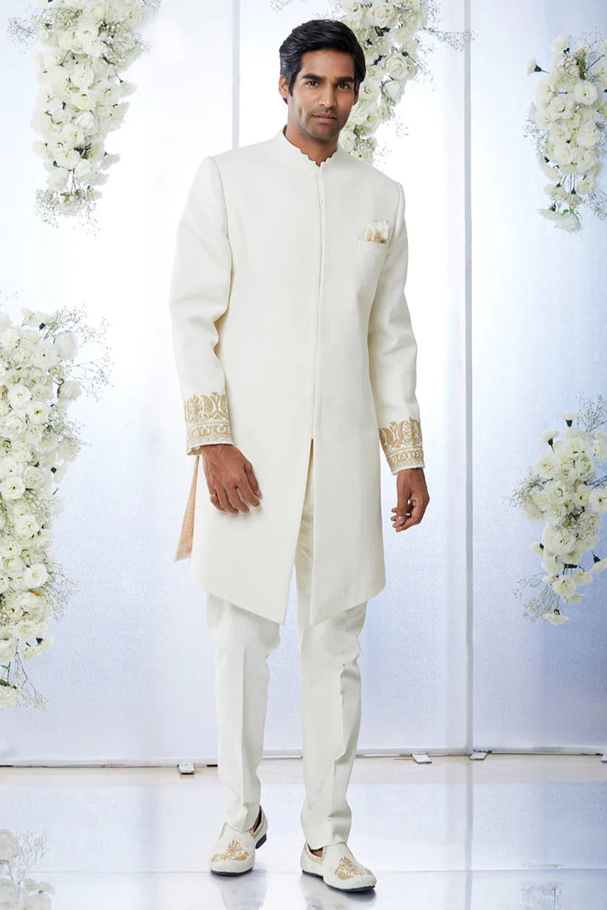 Ivory Sherwani Set