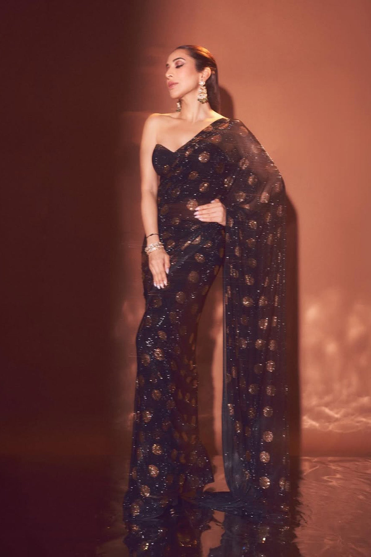 Sophie Choudry in Dottie Saree Set
