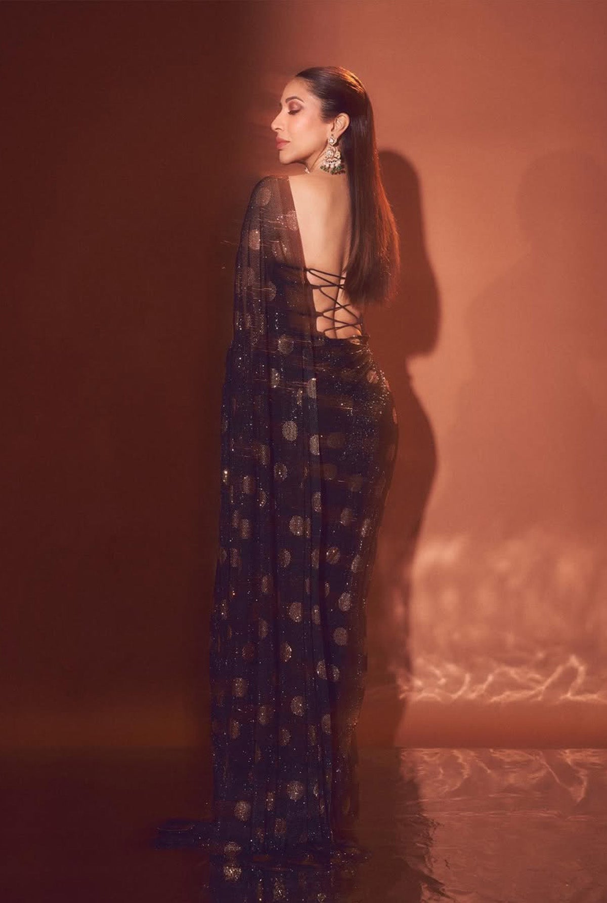 Sophie Choudry in Dottie Saree Set