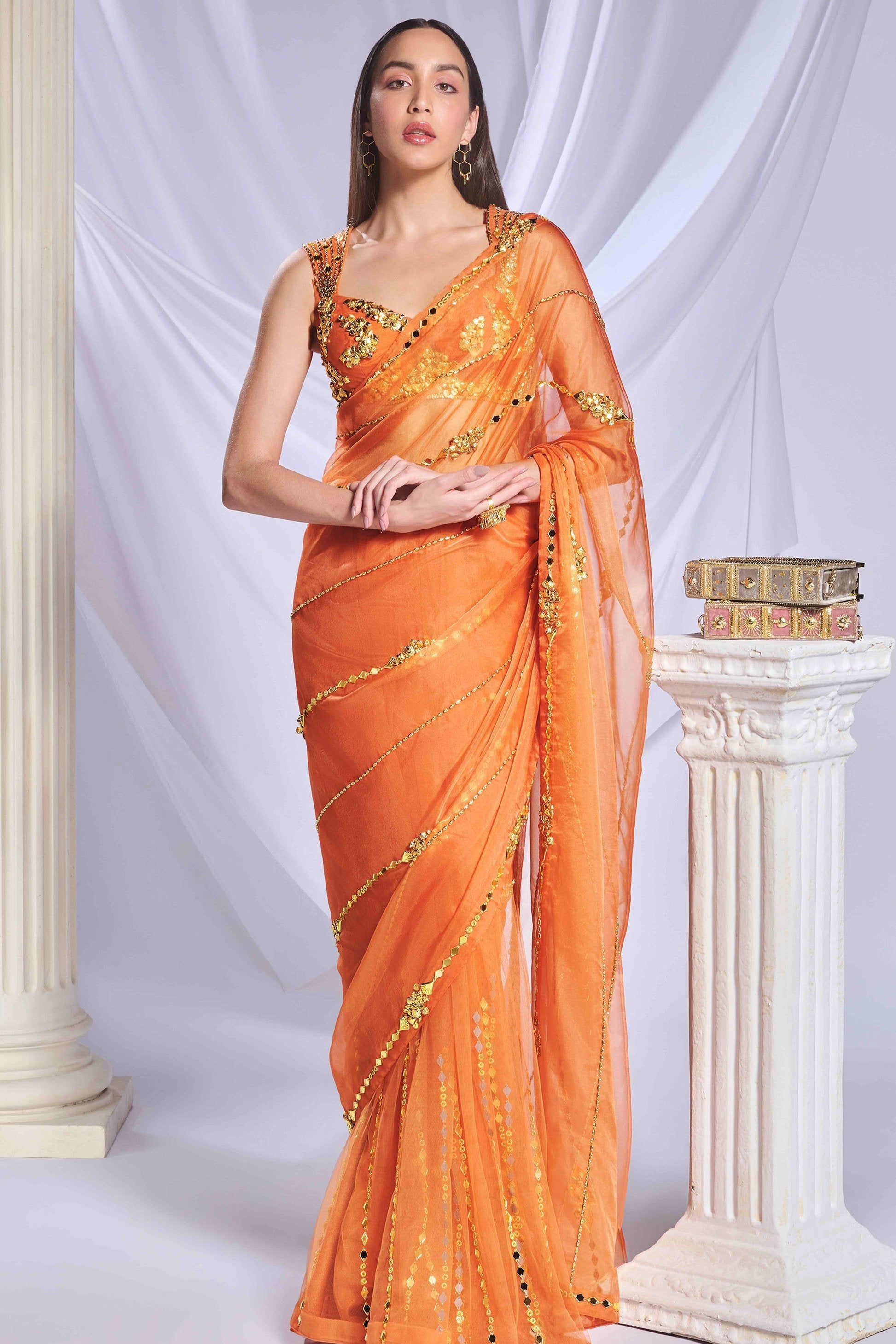 Sundown Soiree saree set