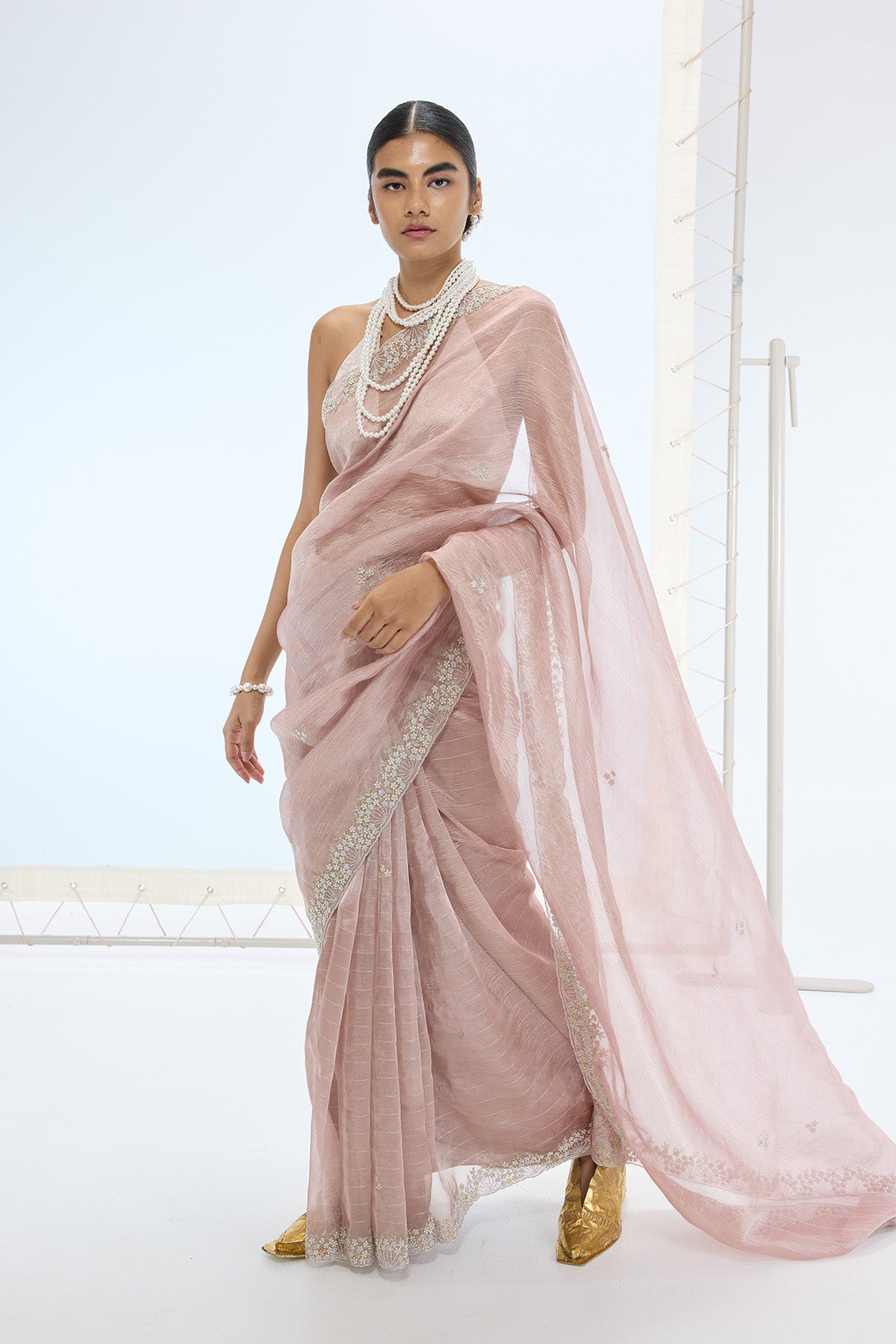 The Eva Saree in Mauve