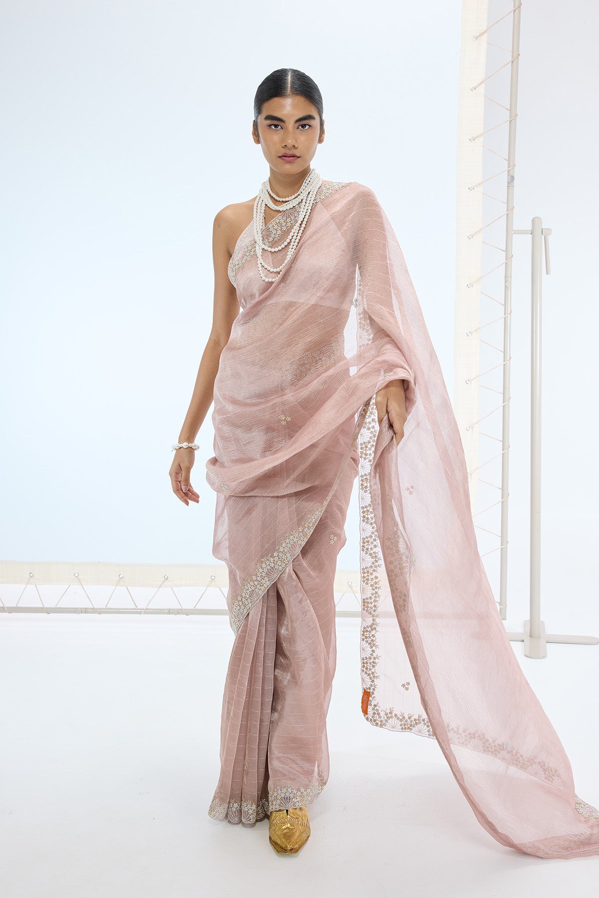 The Eva Saree in Mauve