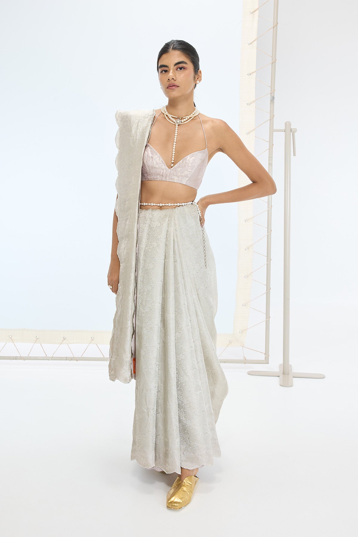The Jenna Saree in Mauve