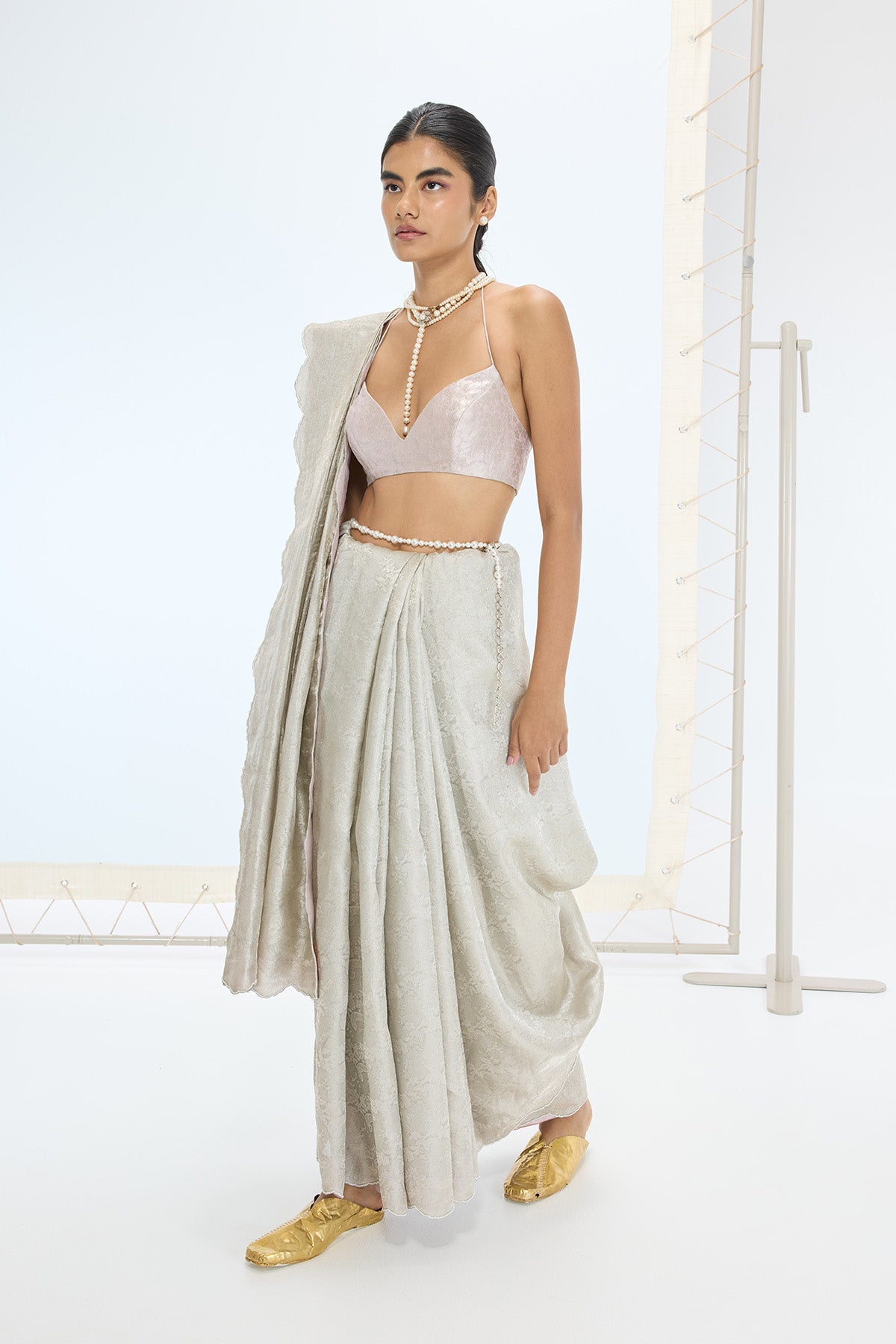 The Jenna Saree in Mauve