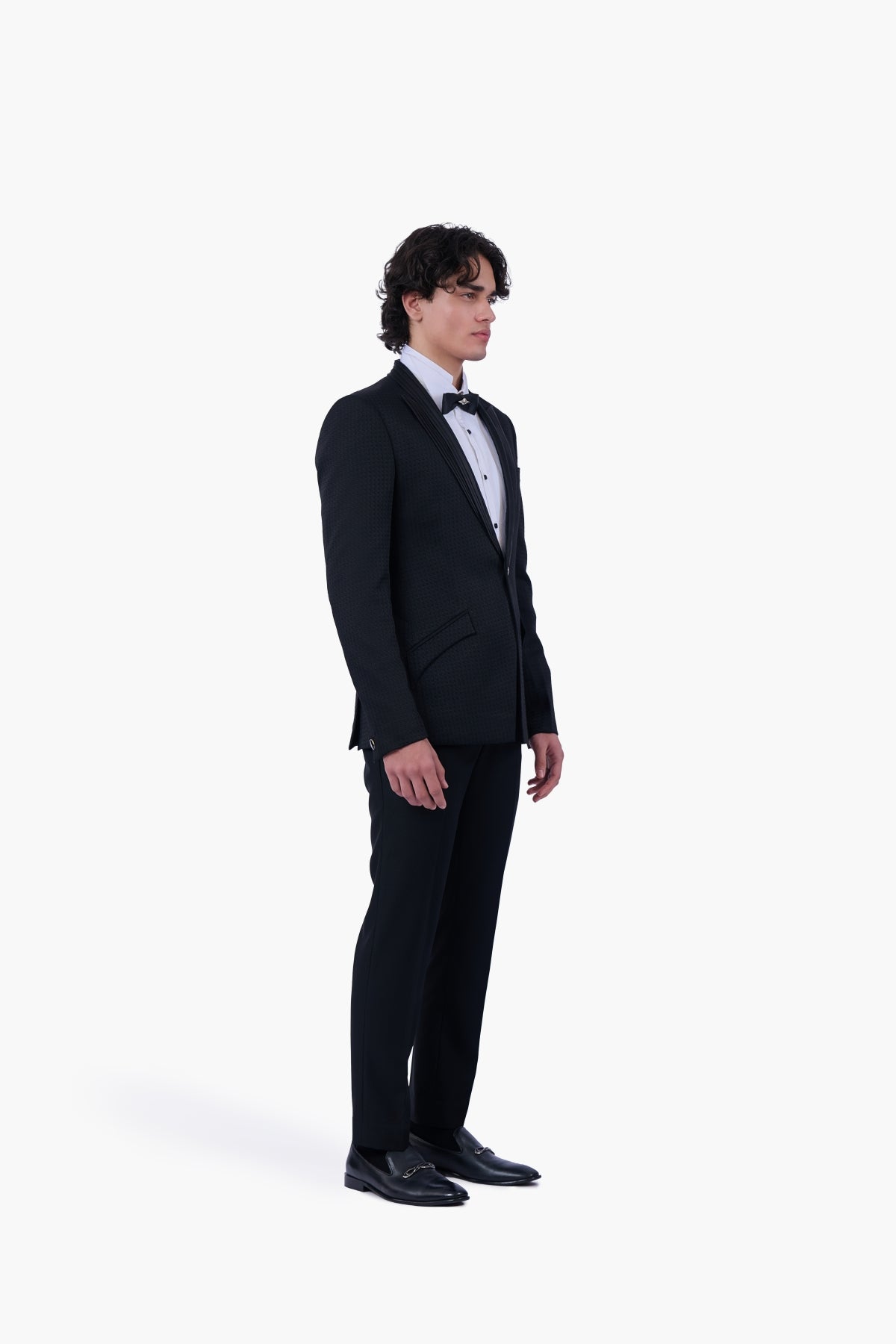 Tonal Geometric Jacquard Tuxedo