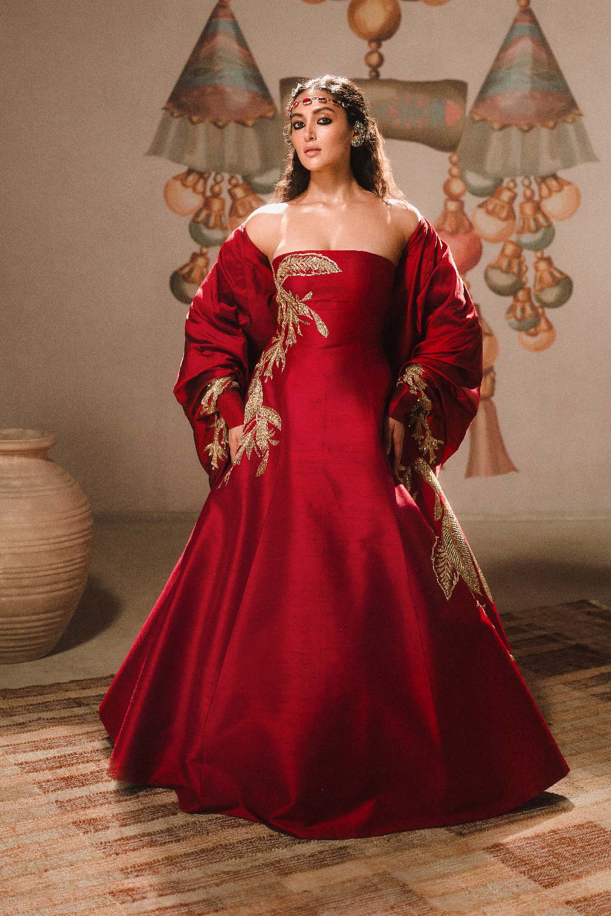 The Paan Pasand Gown[without shrug] 10 / Short