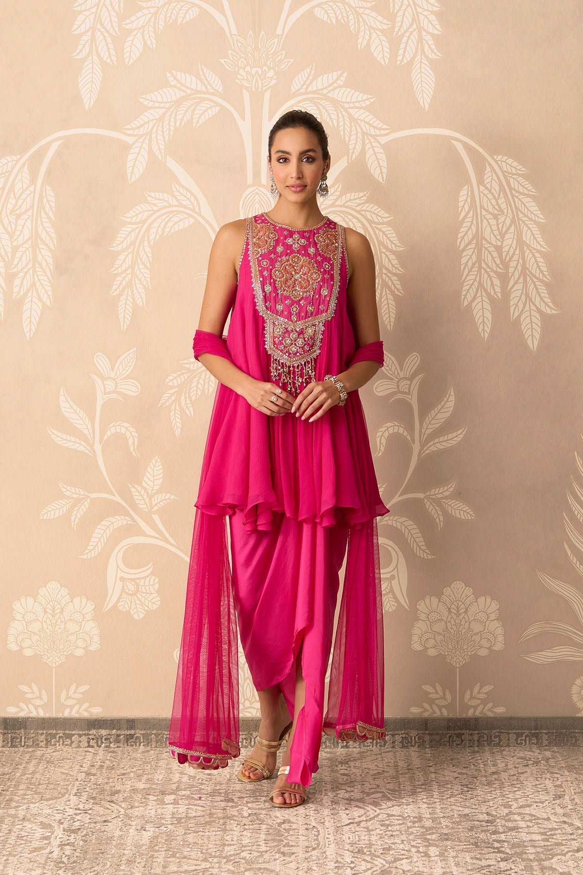 Saaz Kurti Skirt Set