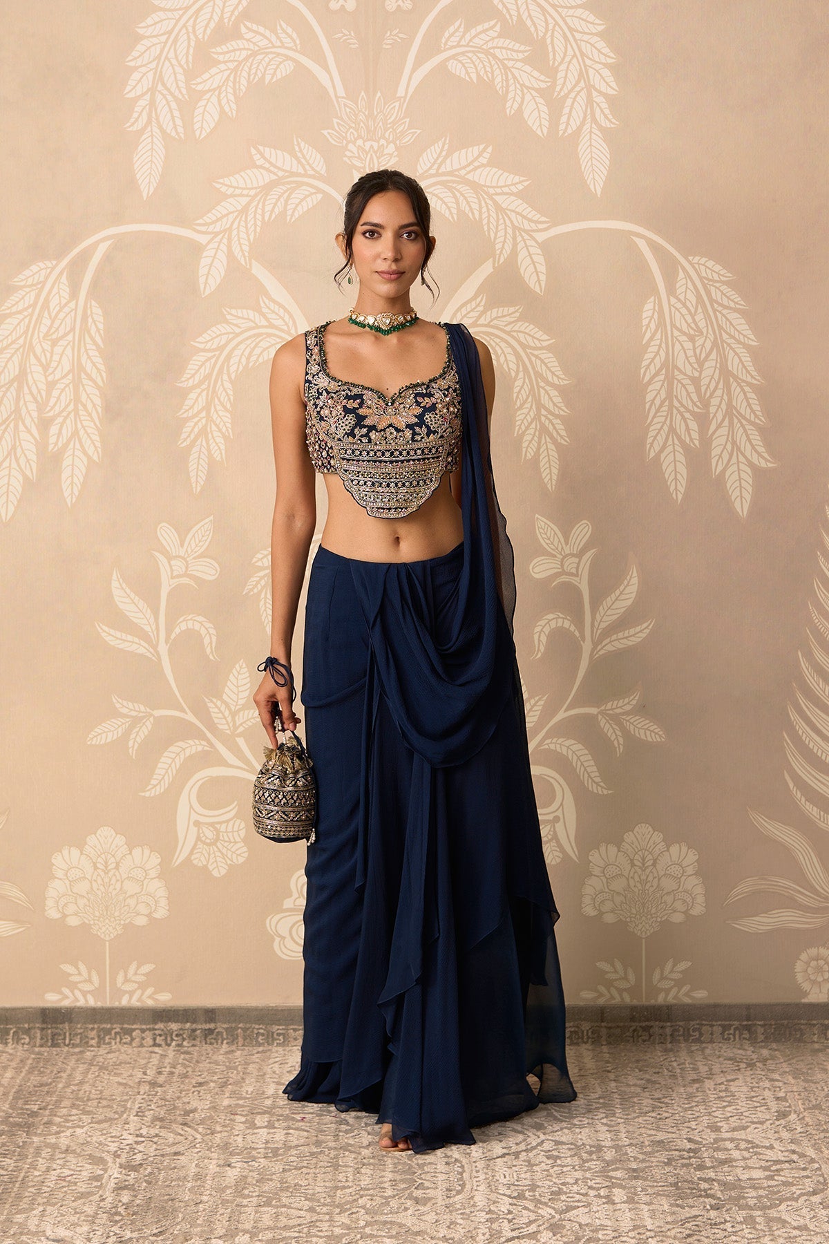 Knot Saree Set - Ready To Ship
