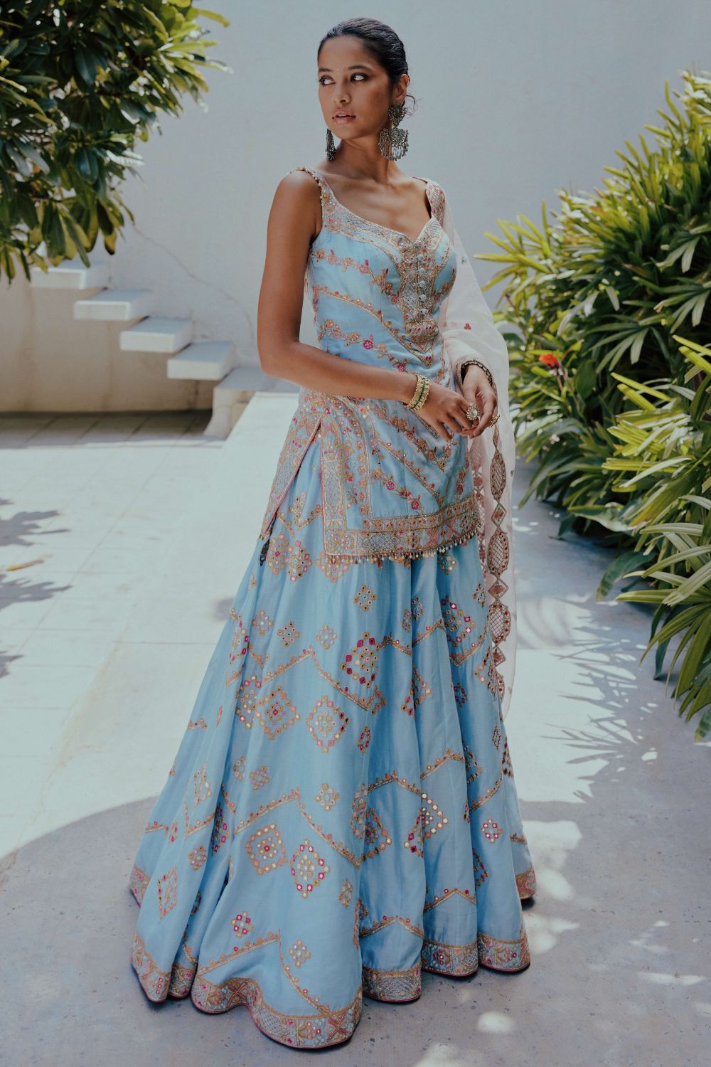 Blue & Pink Sharara Set 0 Blue & Pink Sharara Set 0