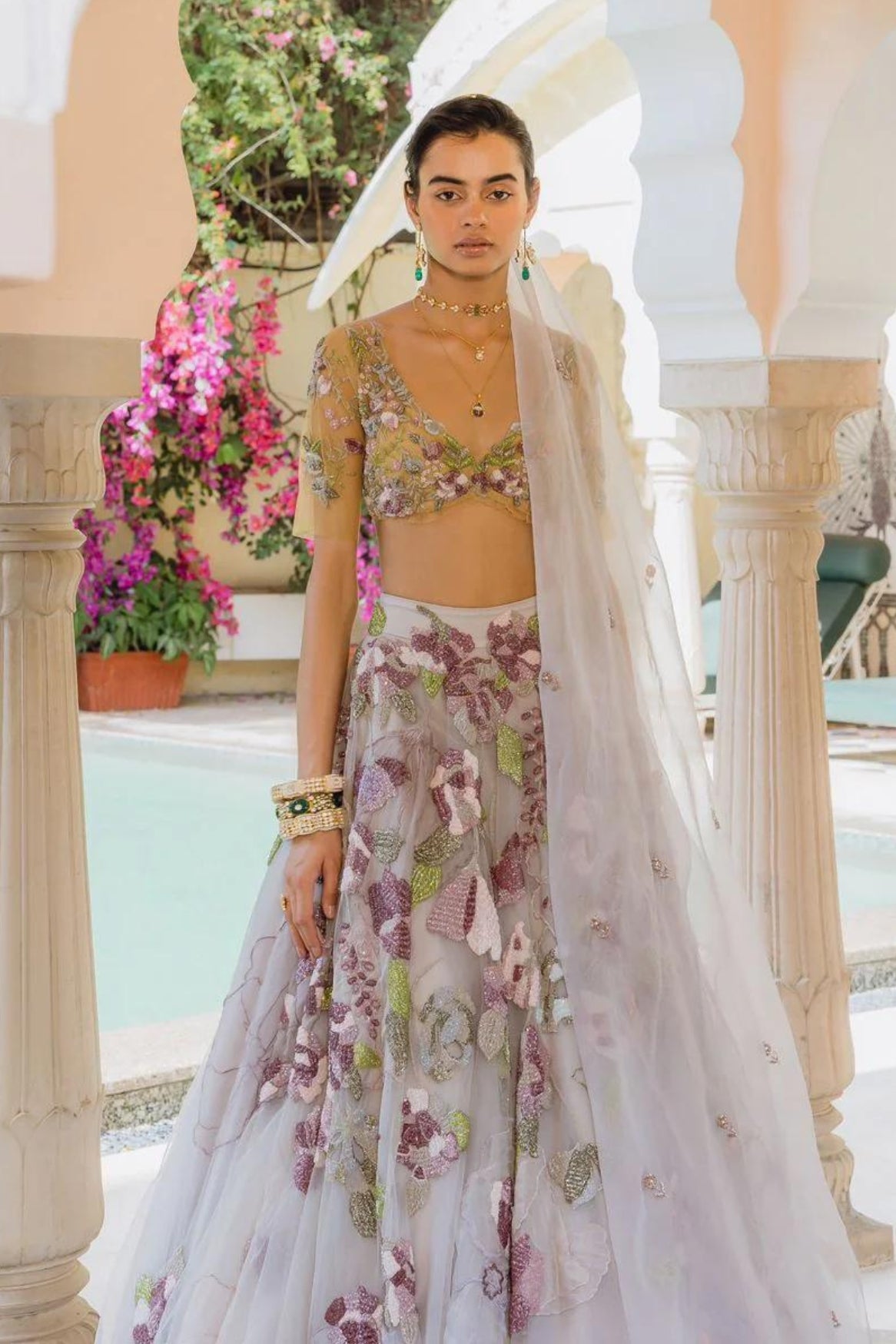 A FIELD OF PURPLE POPPIES