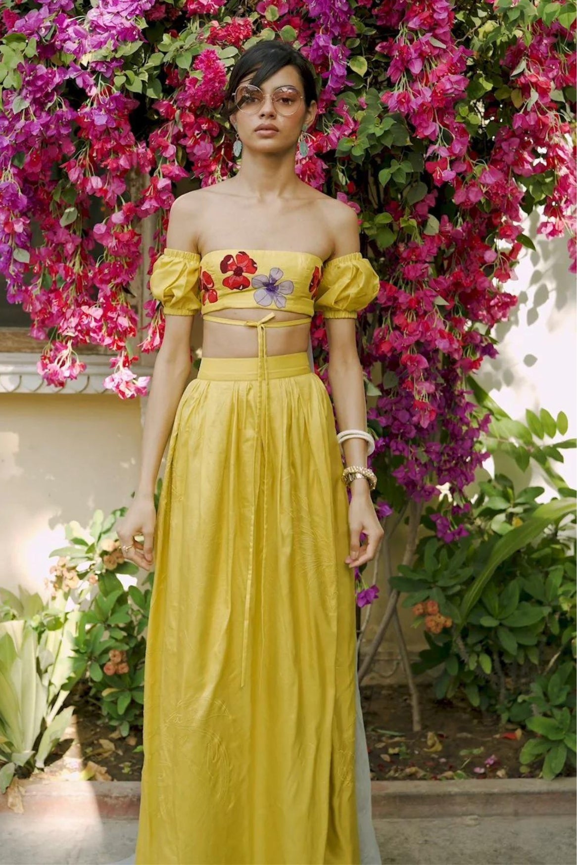 OFF THE SHOULDER LIME BURST