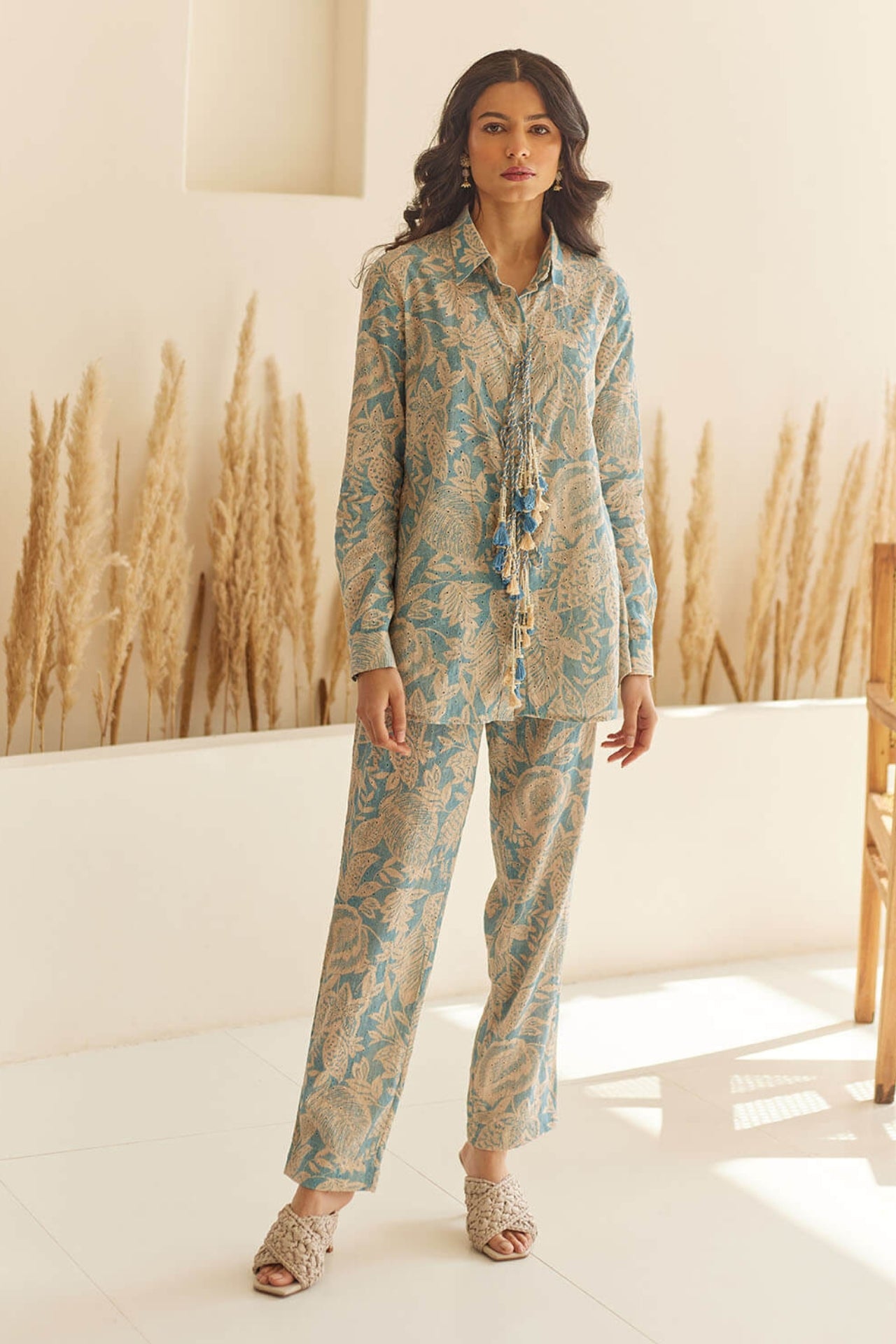 Floral Blue Coord Set