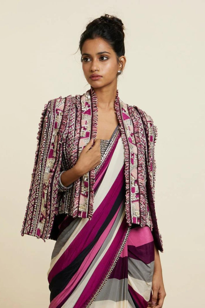 MERLOT ABSTRACT NOOR JACKET