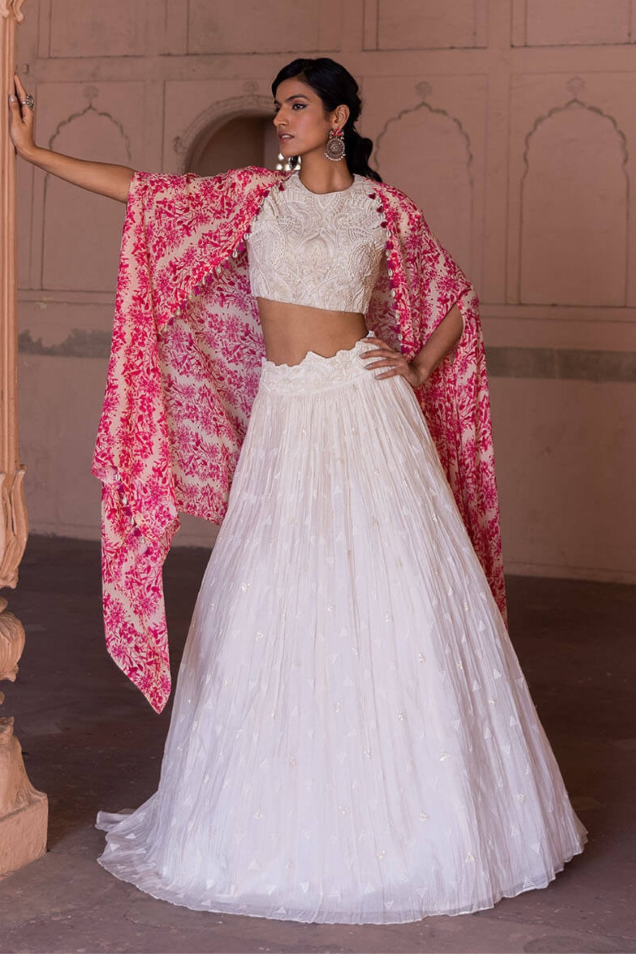 Ivory & Rani Pink Lehenga