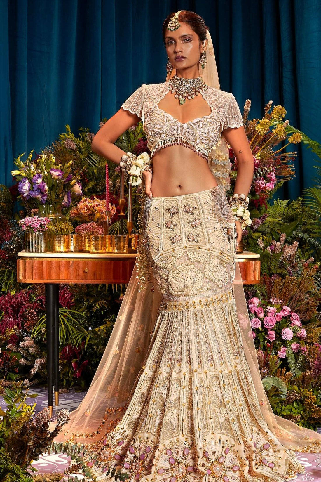 ARIA - IVORY PEARL LEHENGA SET
