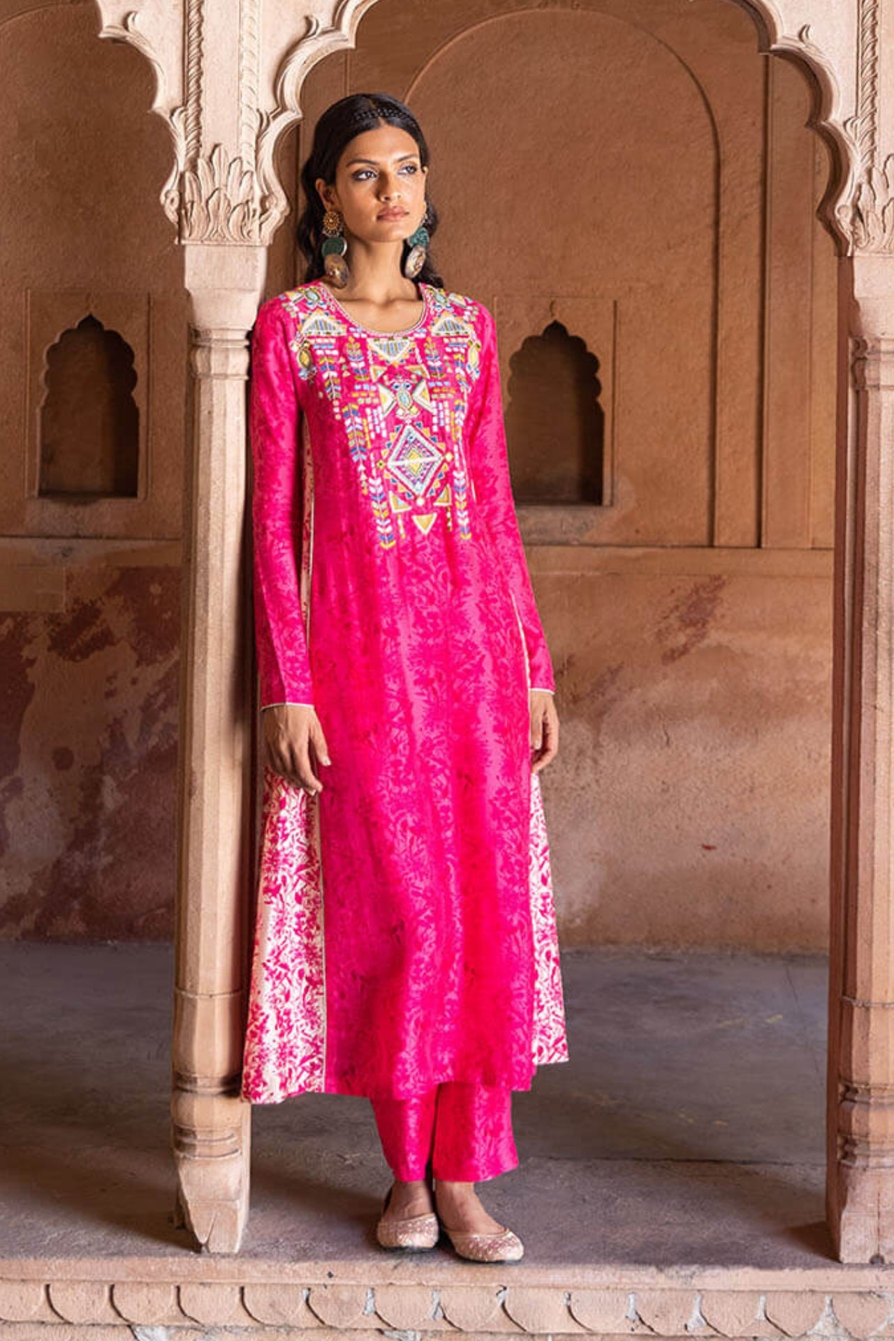 Rani Pink Kurta Set