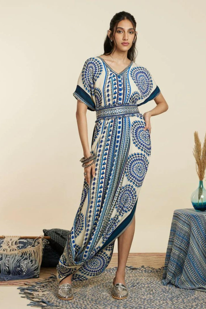 drape design dress ASOS - Maxi Dress - Women - Viscose/Polyester - 2 US