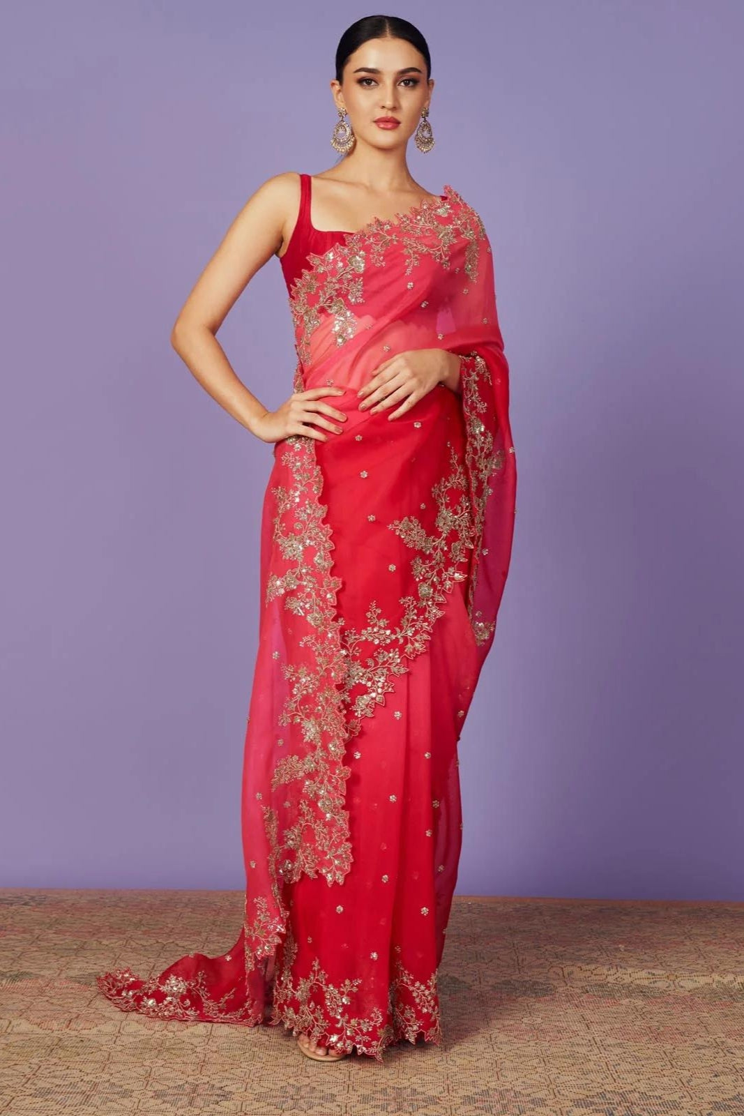 SEHAJ OMBRE SAREE SET