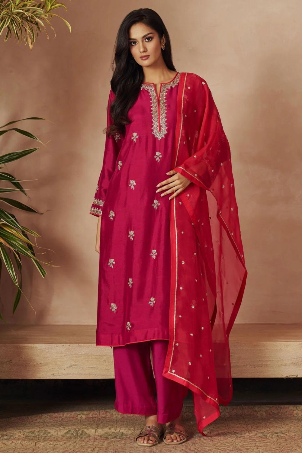 MAJENTA KURTA SET