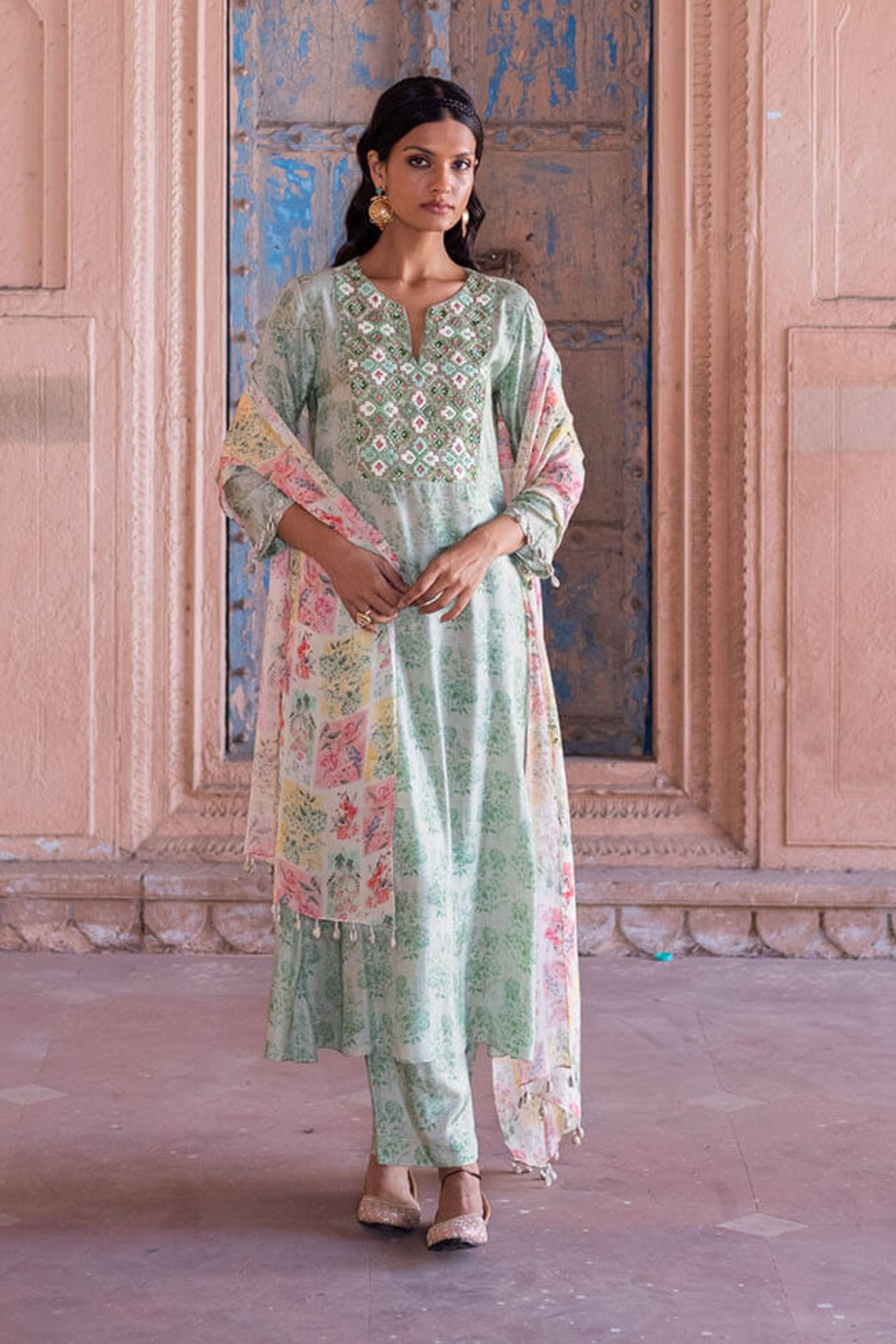 Pastel Green Kurta Set