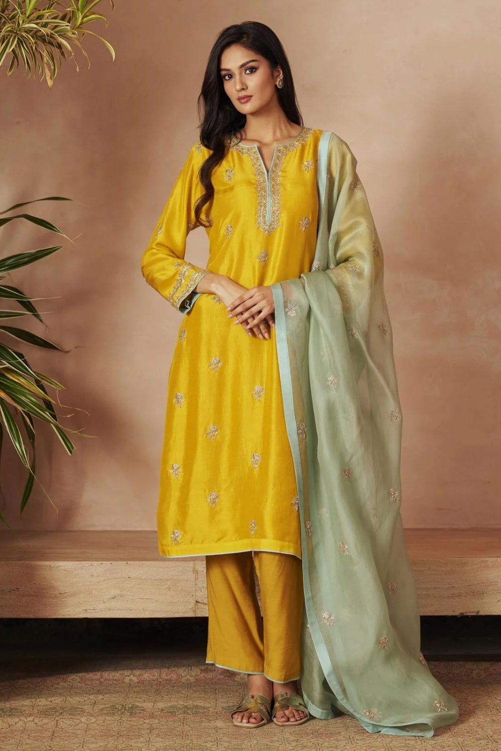 YELLOW KURTA SET