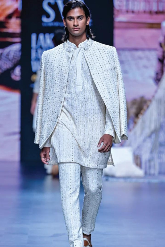 LUCKNOWI BANDHGALA SET