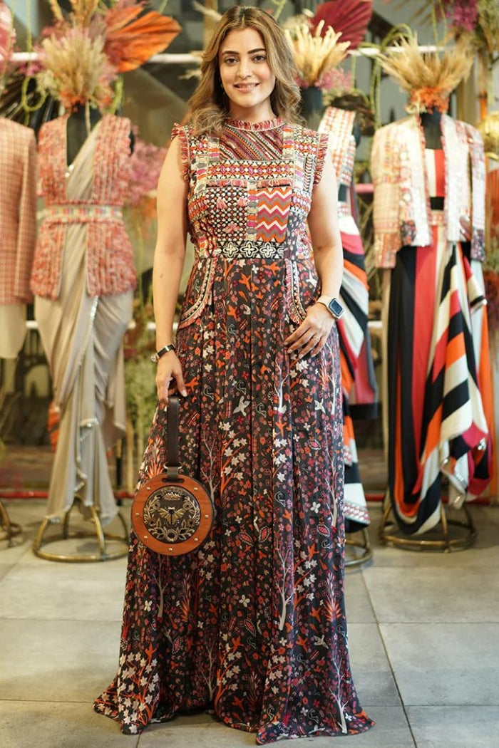 CONCRETE JUNGLE PRINT PATCHWORK JUMPSUIT