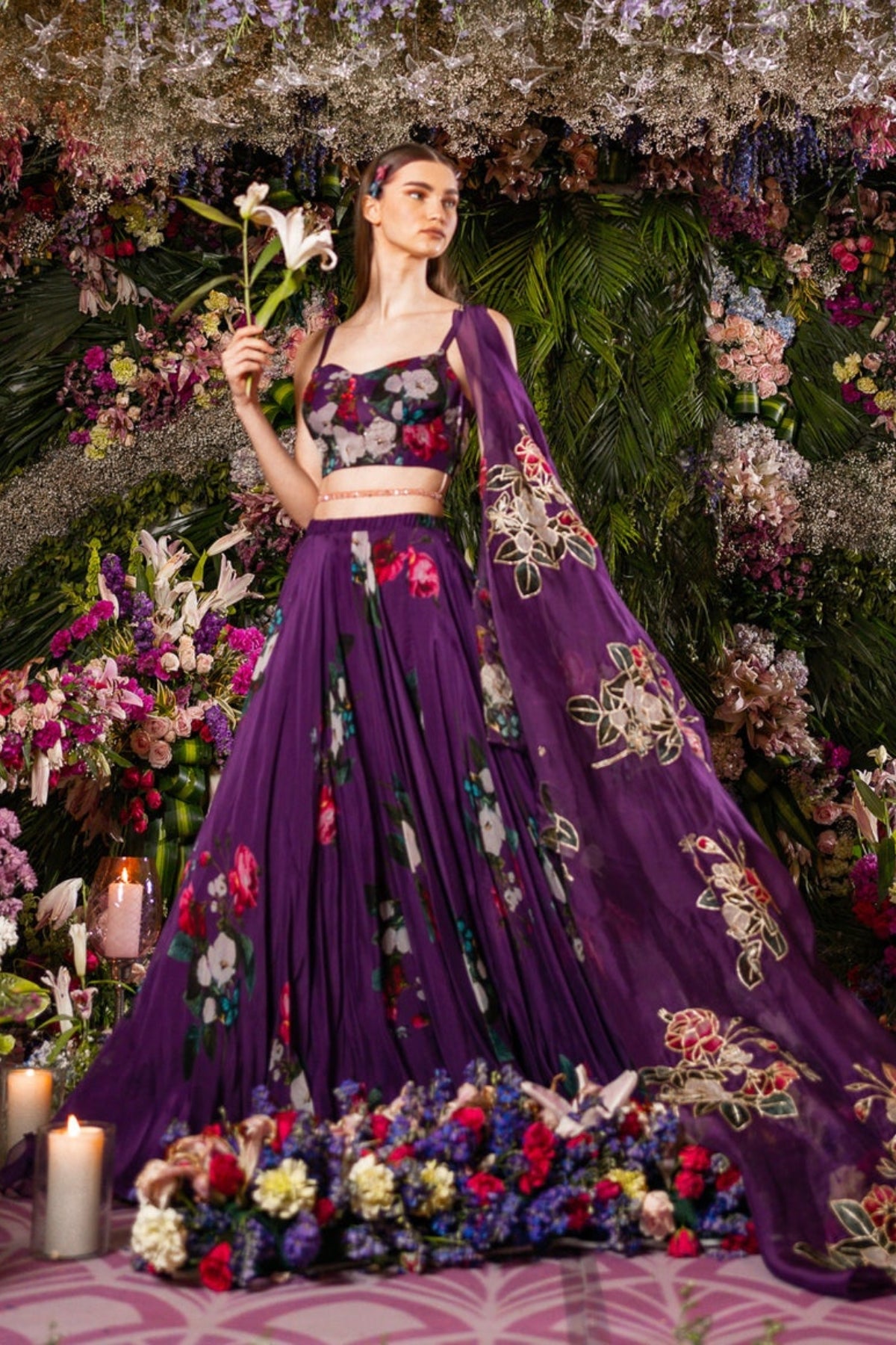LEHENGA SET-PURPLE