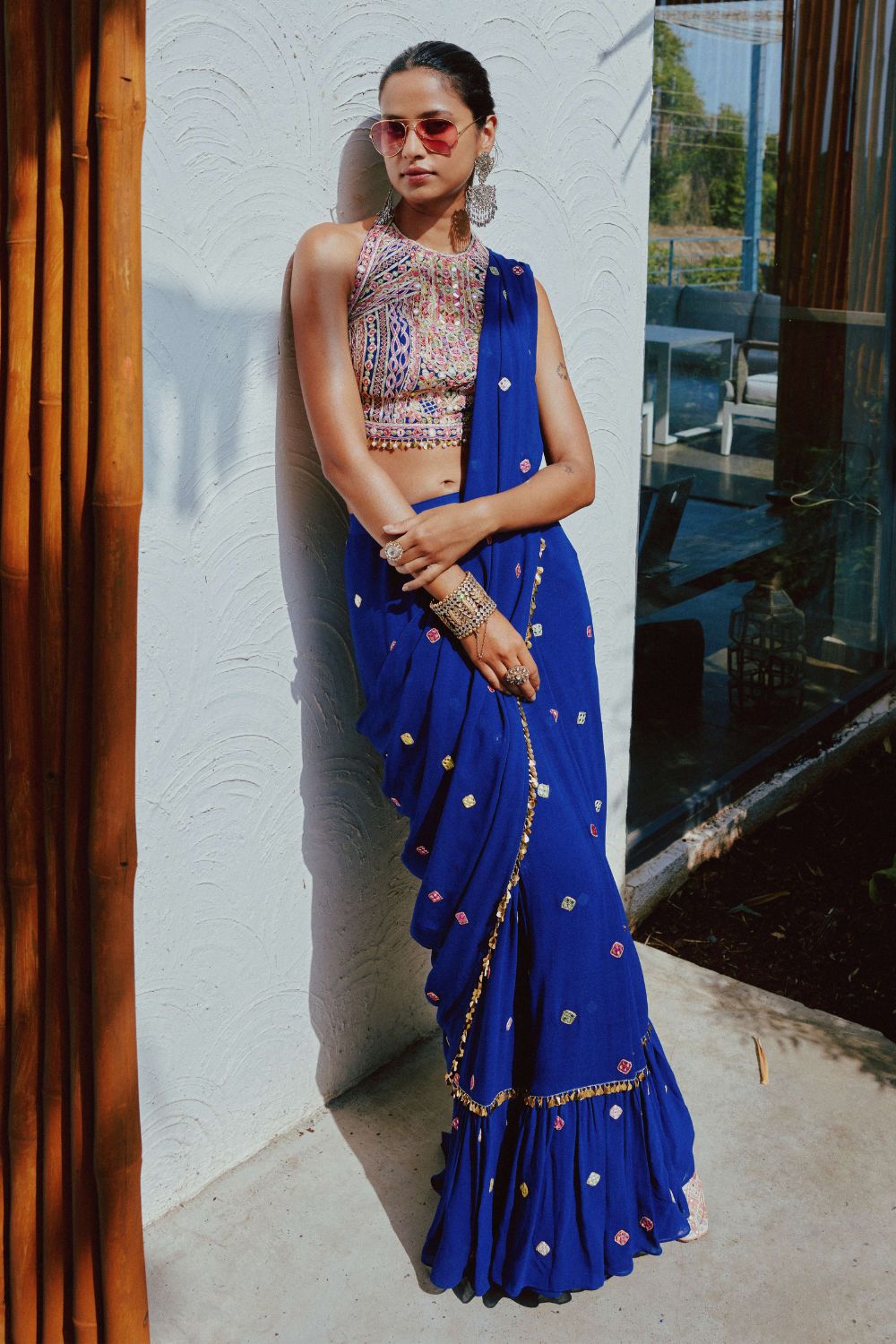Royal Blue Saree Set 8 Royal Blue Saree Set 8