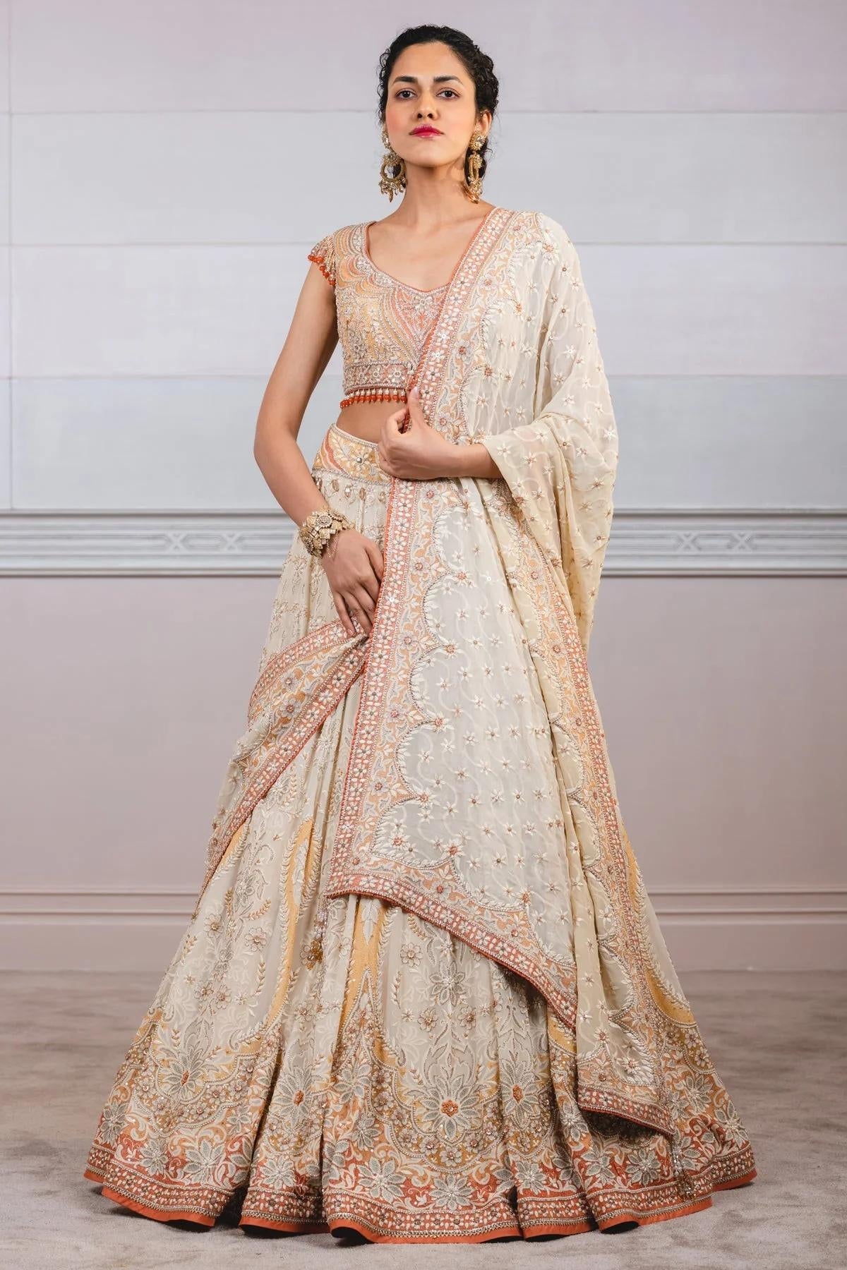 KALIDAR LEHENGA WITH MEHRAB MOTIFS