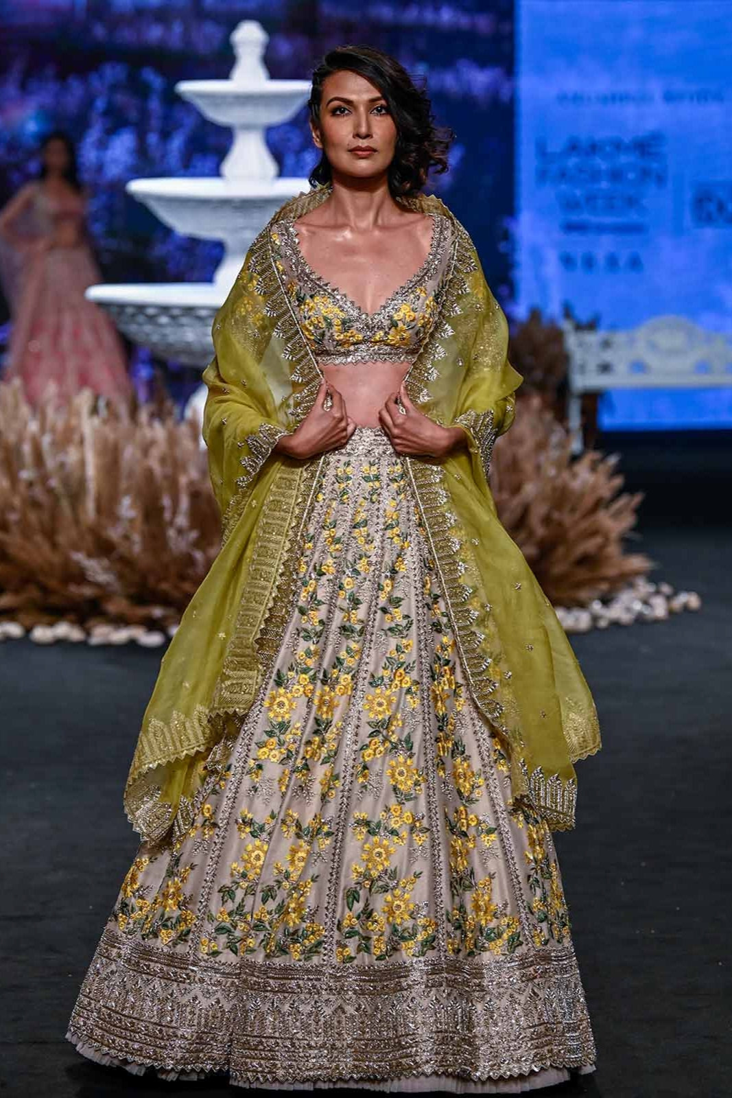 YELLOW MEADOW LEHENGA