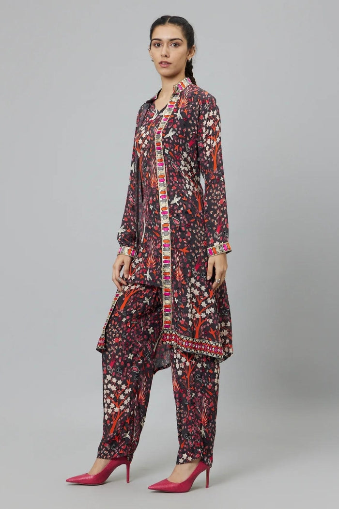 CONCRETE JUNGLE STRIPE PRINT 3 PIECE CO-ORD SET