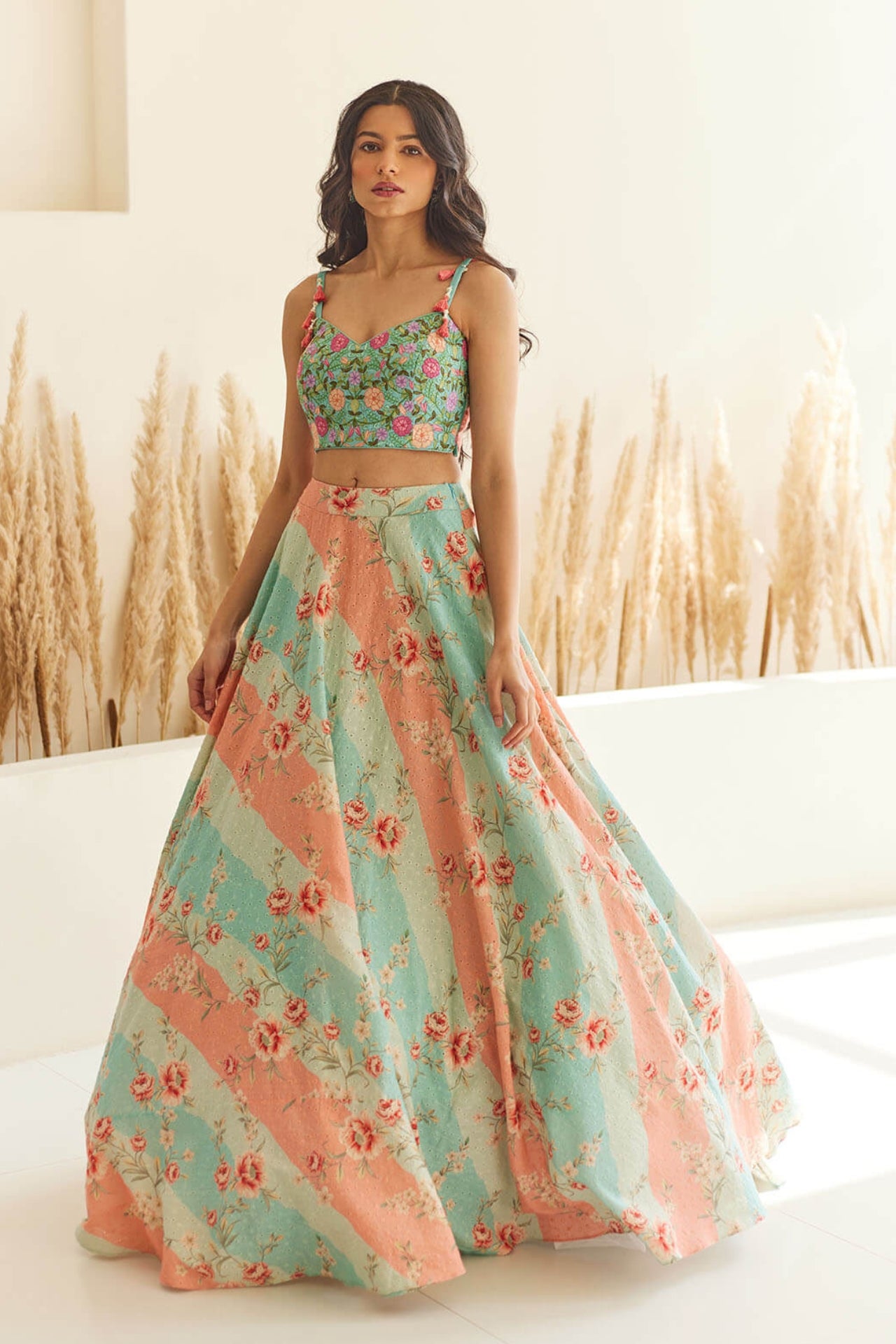 Lily Striped Lehenga