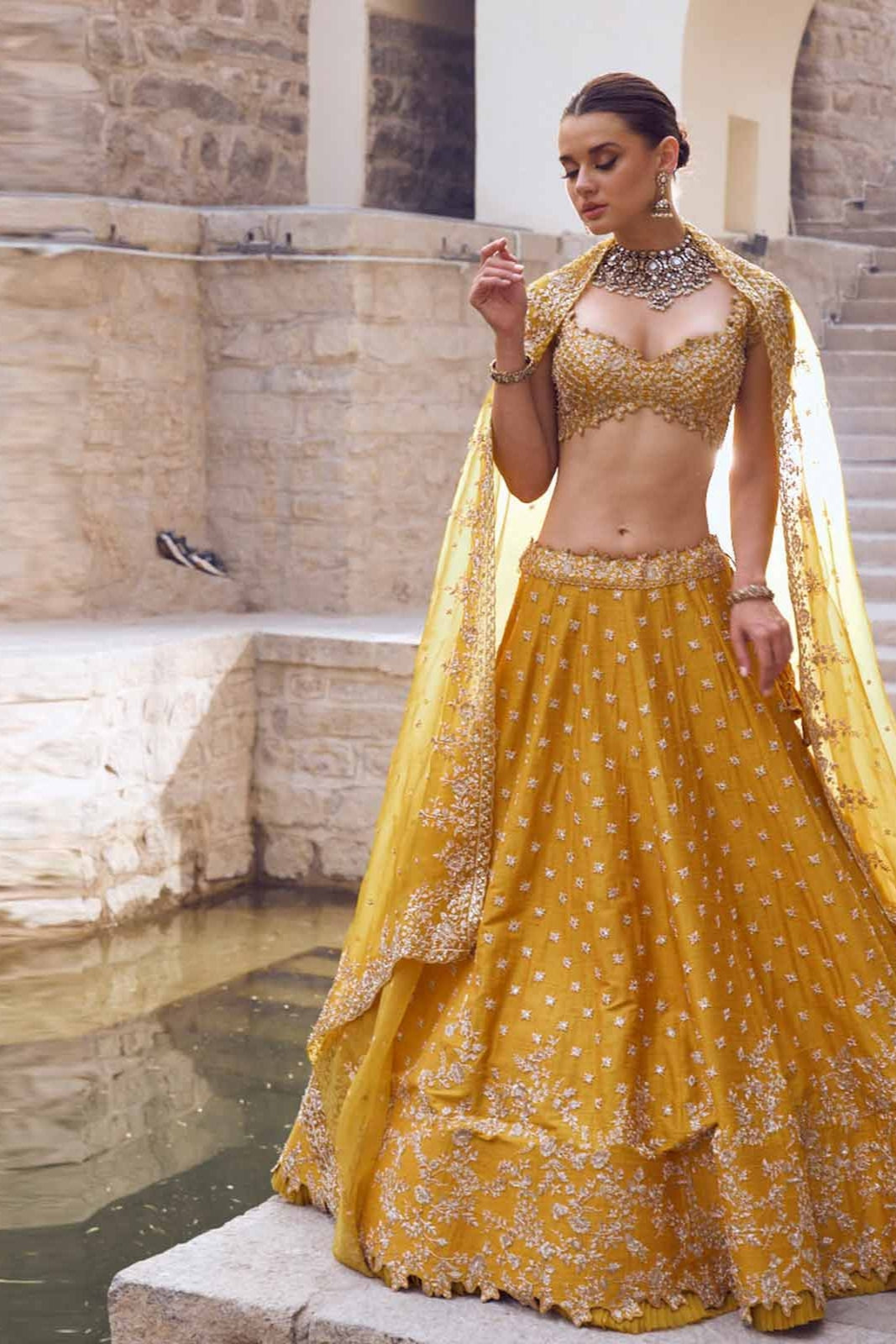 ADARA MILD CREEPER LEHENGA SET