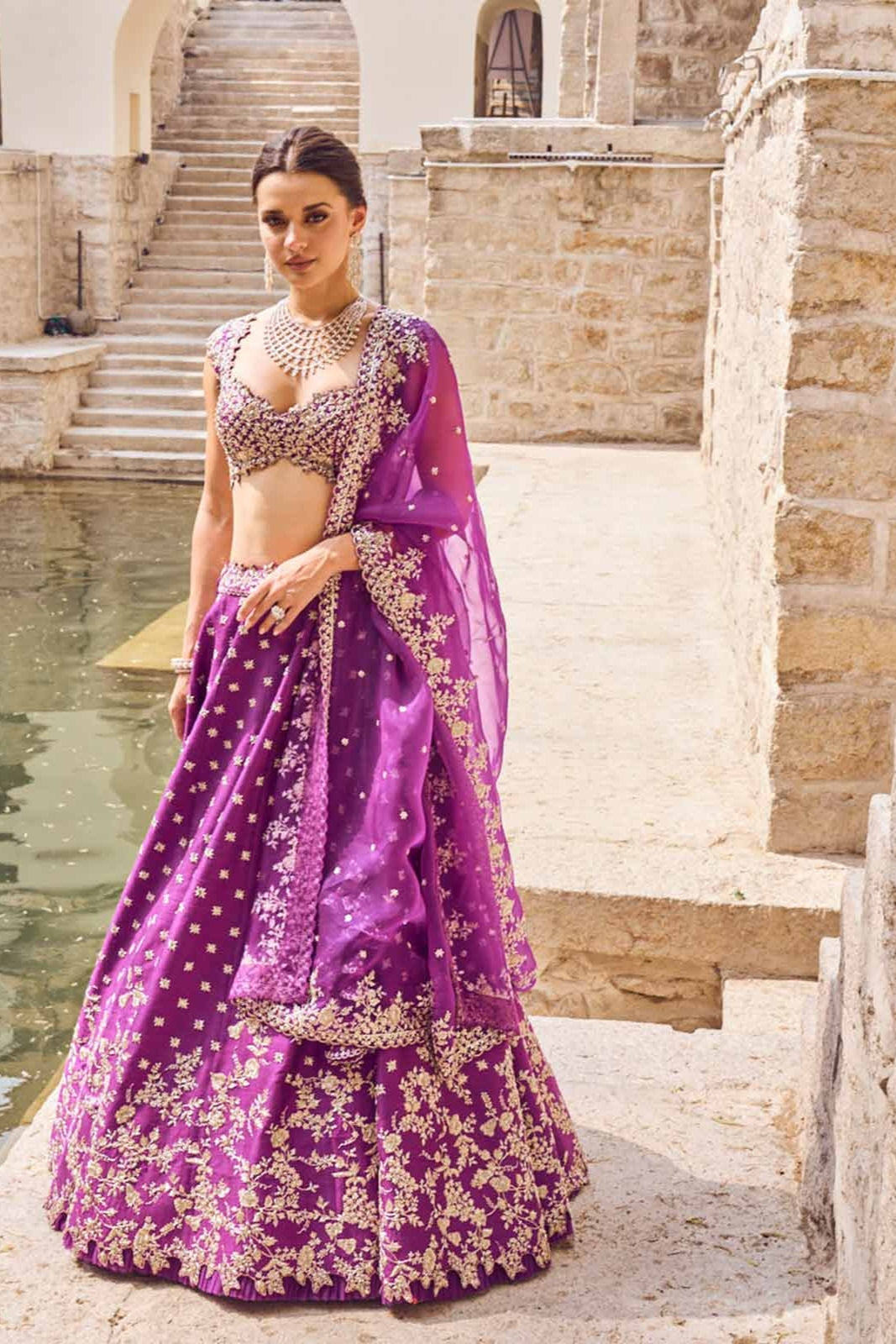 ADARA MILD CREEPER LEHENGA SET