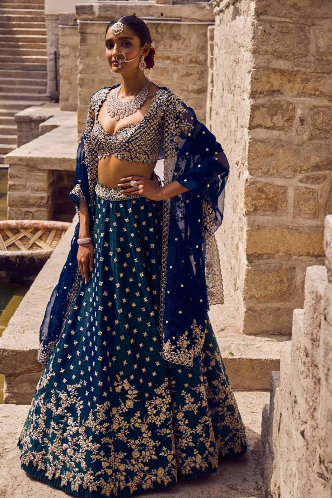 ADARA MILD CREEPER LEHENGA SET