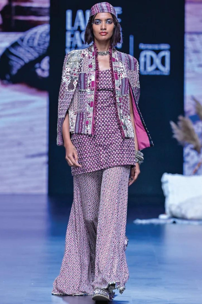 MERLOT PATCHWORK NOOR JACKET SET