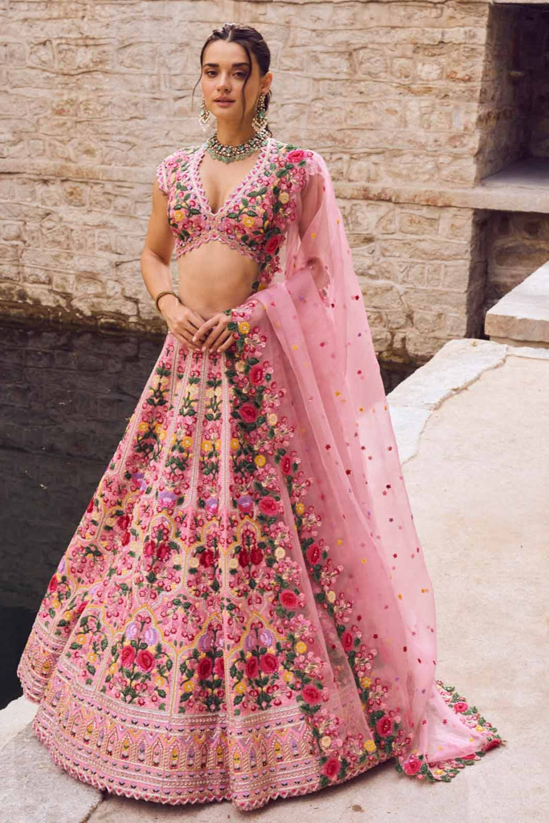 BAGEECHA LEHENGA SET