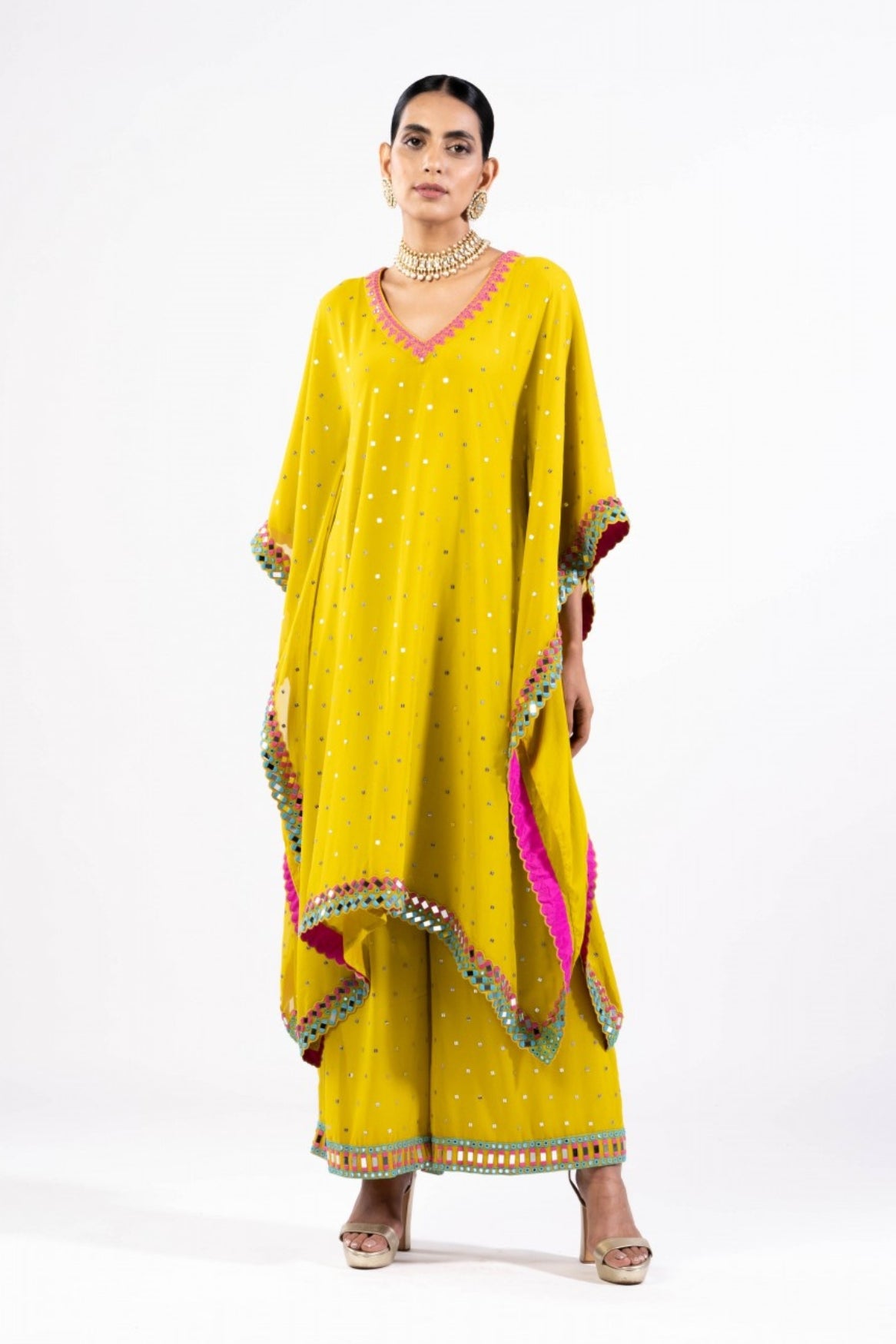 Moss Green Kaftan Set