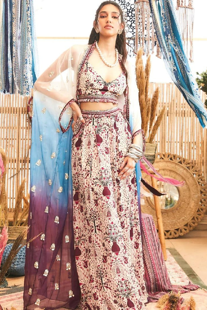 SAFAR MERLOT JAAL CAPE SET