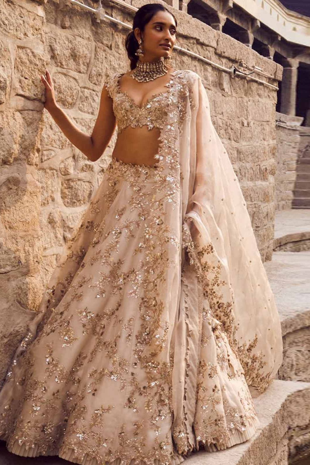 REENIE SEQUENCE ZARDOZI CREEPER LEHENGA SET